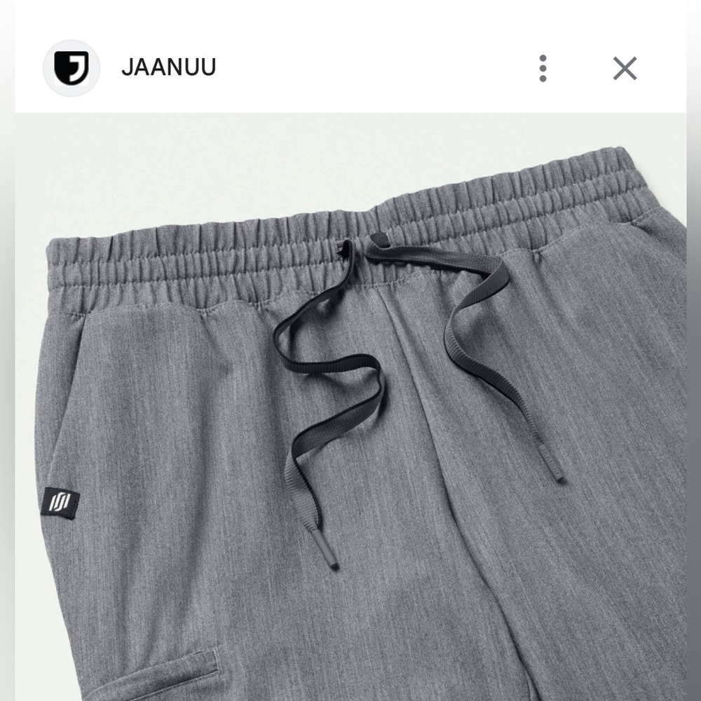 Jaanuu Charcoal Scrub Pants Unisex